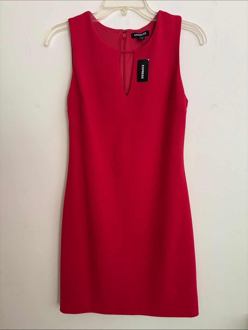 Express Dark Pink Sleeveless Shift Mini Cocktail Dress XS New With Tags